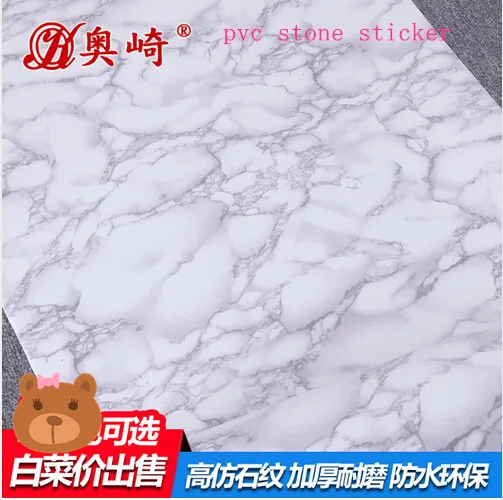 Waterproof paint thickening imitation marble 3d stone wallpaper  waterproof  wallpaper bedroom adhesive paper for furniture