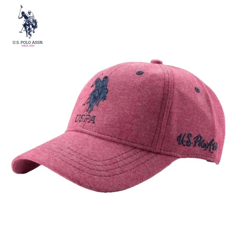 U.s. Polo Assn.2024-Casquettes de Baseball pour Couple, Quatre Couleurs, Logo Brodé, Chapeaux Ajustables en Coton, pour Homme et Femme, Nouvelle