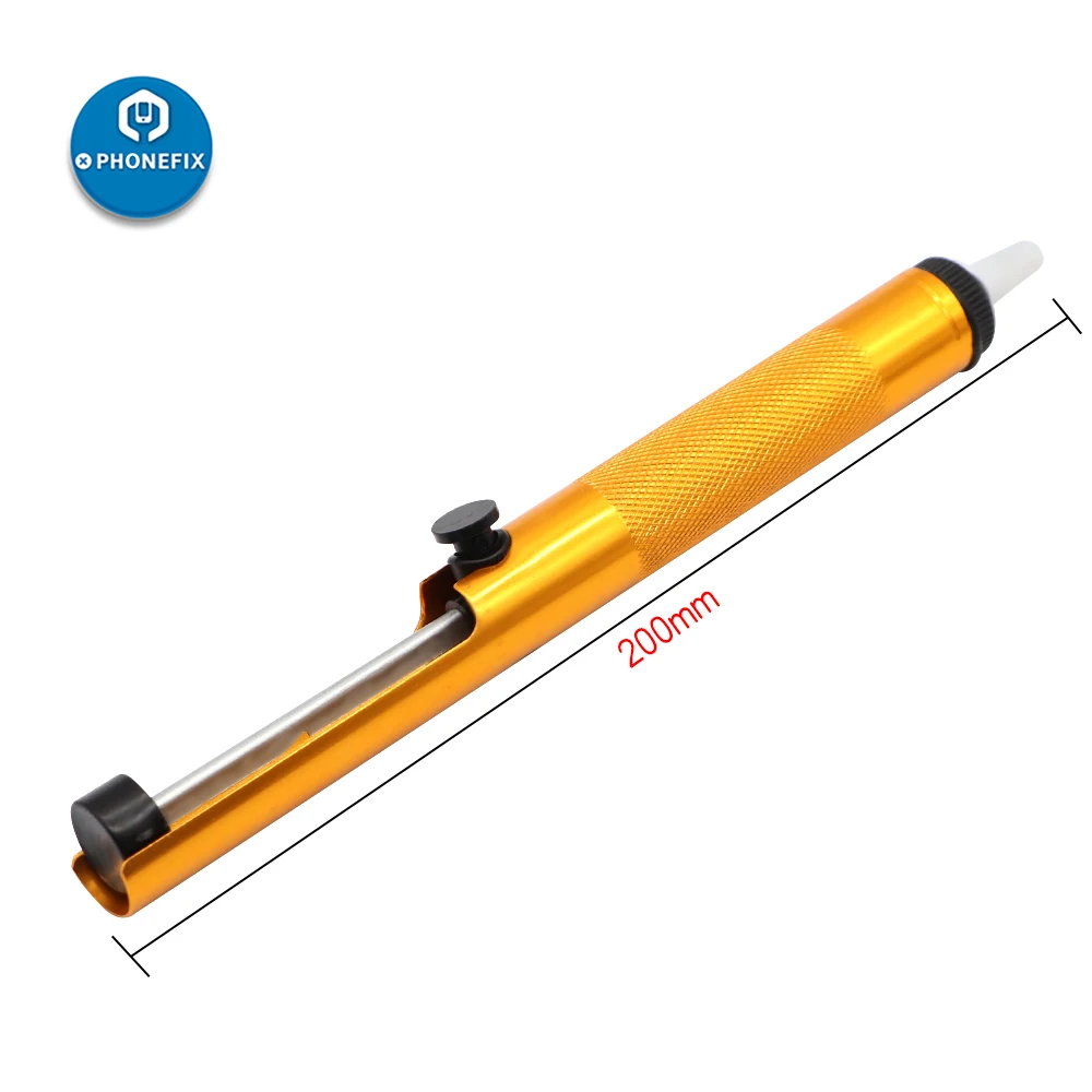 

Aluminum Desoldering Pump Suction Tin Vacuum Soldering Iron Sucker Pen Removal Hand Welding Tools for Phone Motherboard Repair