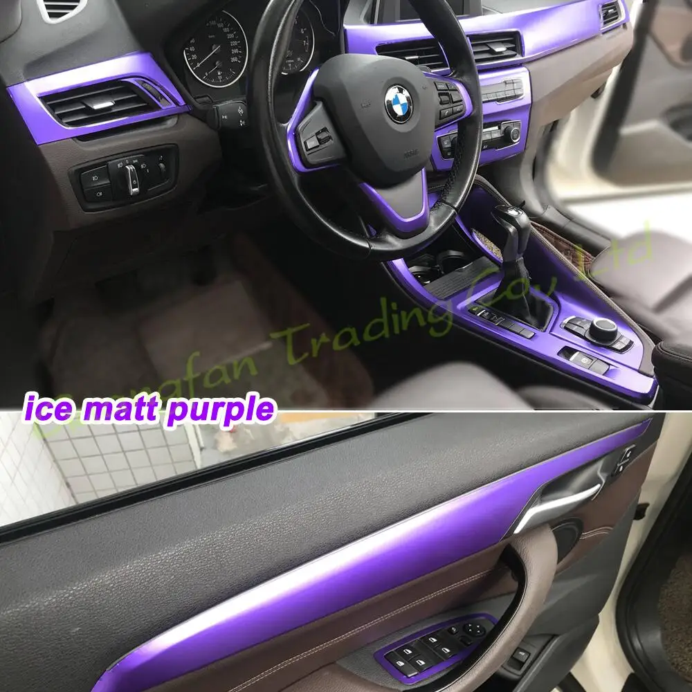 

For BMW X1 F48 2016-2021 Car-Styling 3D/5D Carbon Fiber Car Interior Center Console Color Change Molding Sticker Decals