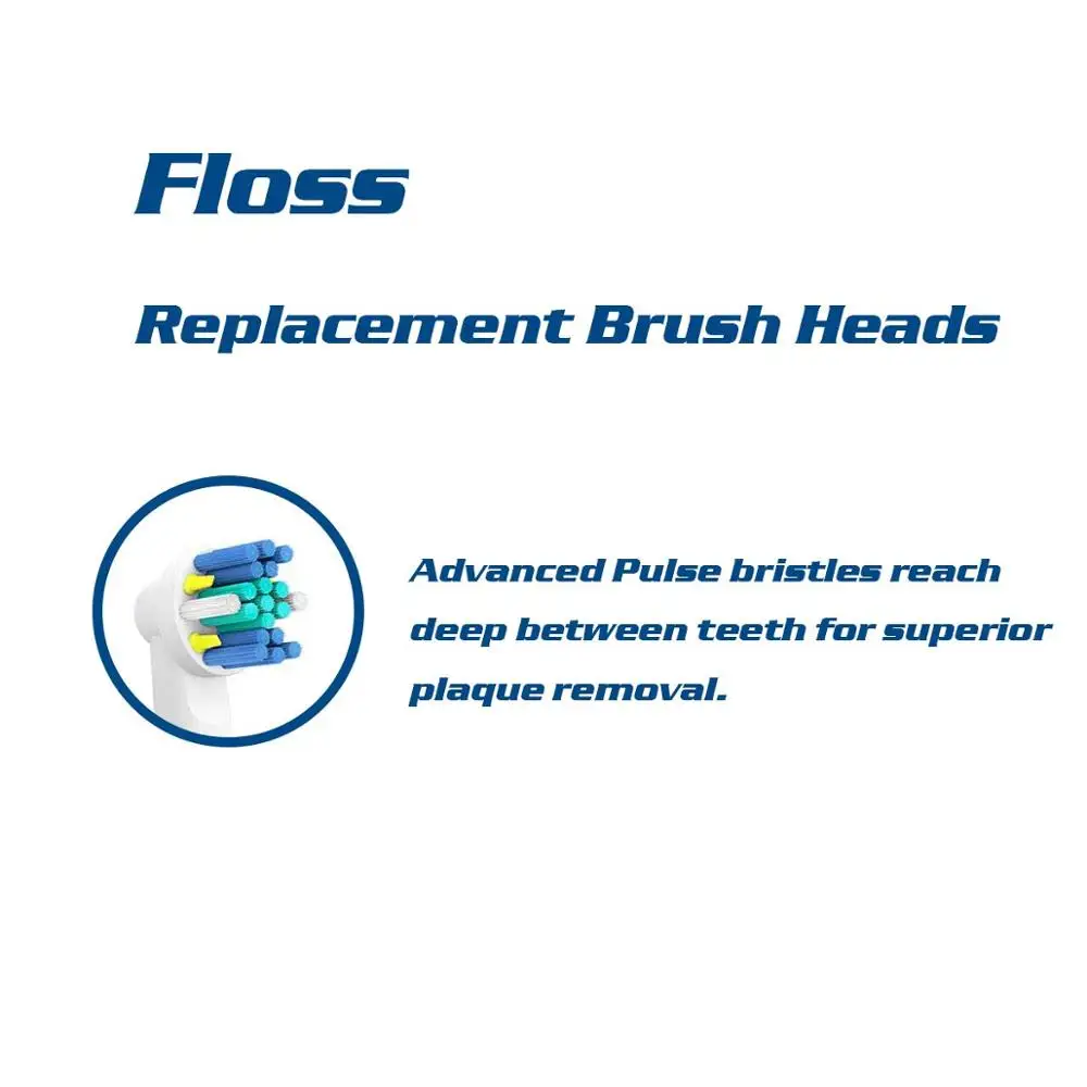 Pack of 16 Toothbrush Heads for Oral B-Includes 4 Precision Clean,4 Floss Clean,4 Senstive Clean,4 White Clean