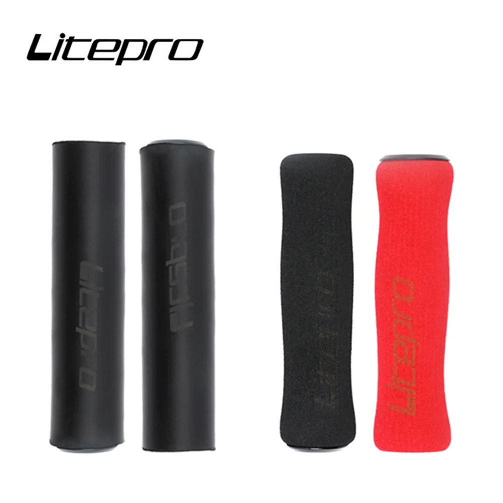 Litepro Folding Bicycle Silicon Sponge Handle Grips Universal 22.2MM Mountain Bike Non-slip Shock Absorption Grip Cover Parts