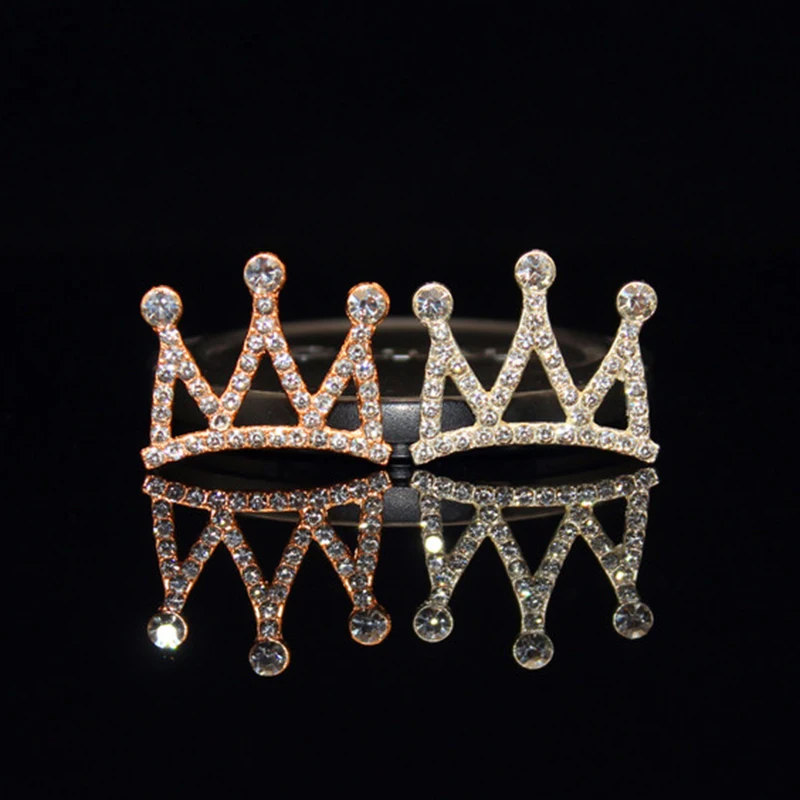 

2021New 100Pcs Rhinestone Crown Button For Craft Sewing Diy Handmade Clothing Decorative Embellishment Jewerly Accessoriess JC16