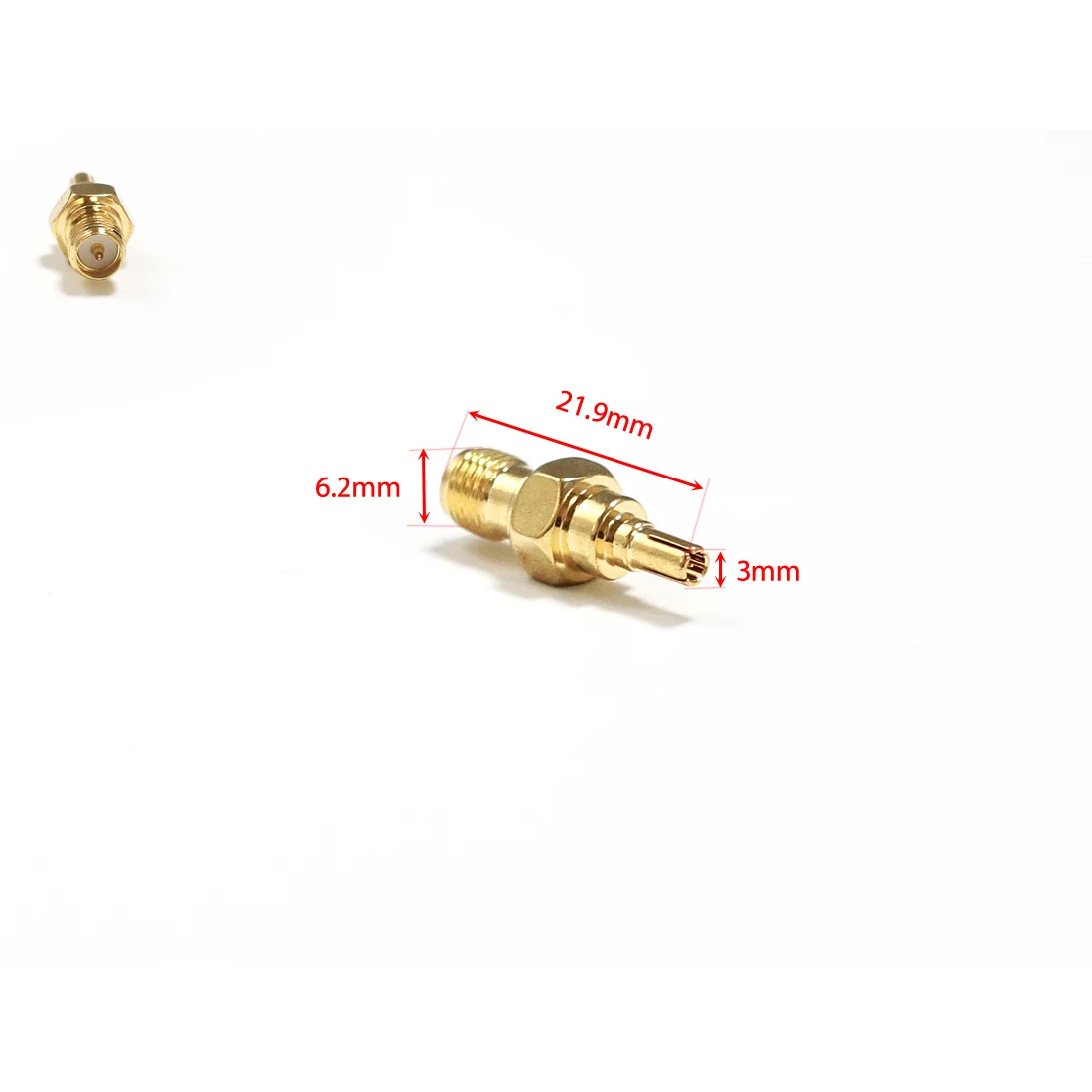 1pc RP-SMA  Female Jack  switch  CRC9 Male Plug  RF Coax Adapter convertor  Straight  Goldplated  NEW wholesale