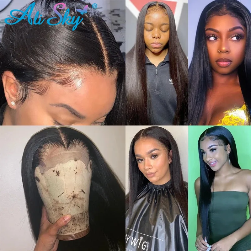 Bone Straight 20 22inch 4x4 5x5 Lace Closure Only Human Hair Lace Closure Remy Hair HD Transparent 13x4 Lace Frontal Only Soft