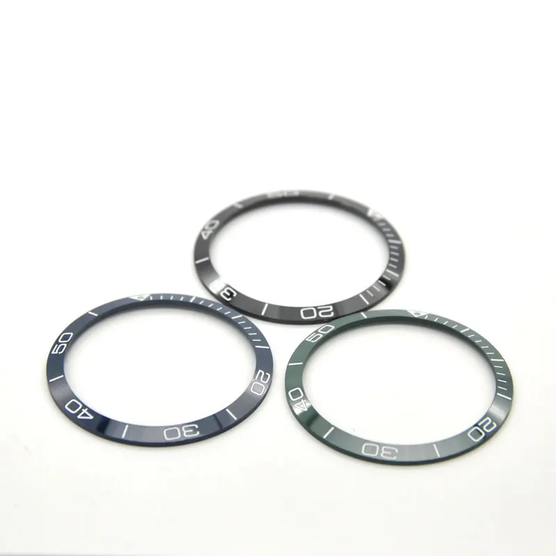 39.5mm Ceramic Luxury Brand High Quality Circle Insert For Mens Case  Inlay Ring Blue Or Blackor Green Watchs Bezel