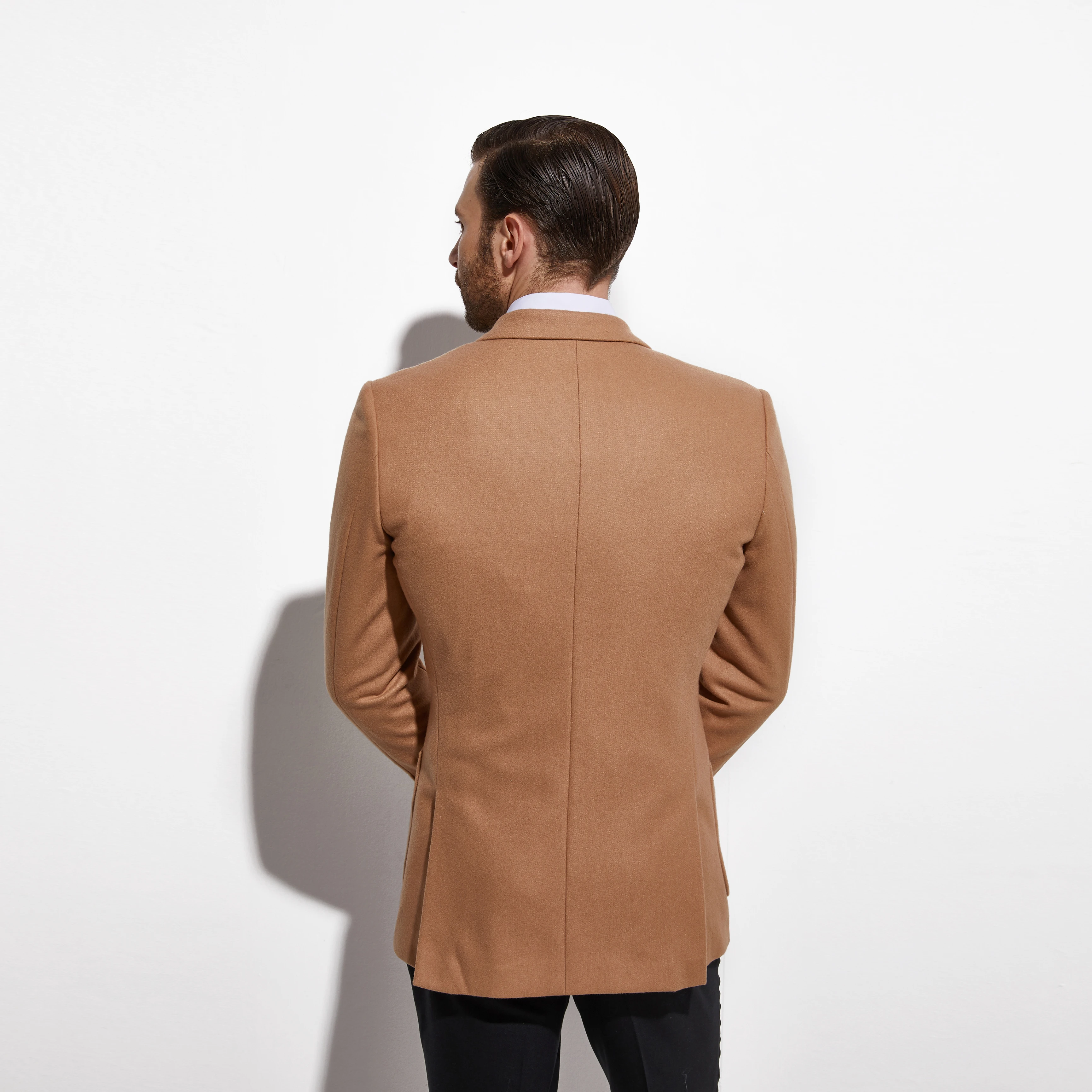 Manteaux Sur Mesure Tailor-Made Tweed Blazer Fashion Design Camel Jacket Custom Made Warm Tailored Slim Fashion Brown Blazer