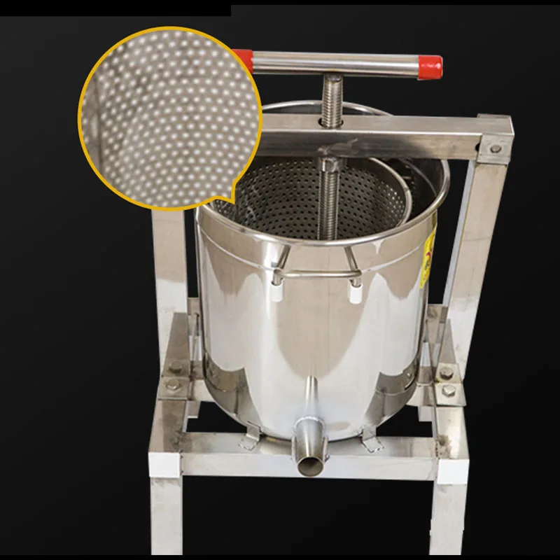 Thickened Stainless Steel Beeswax Press Wine Filter Press Beekeeping Tool for Beeswax Squeezing
