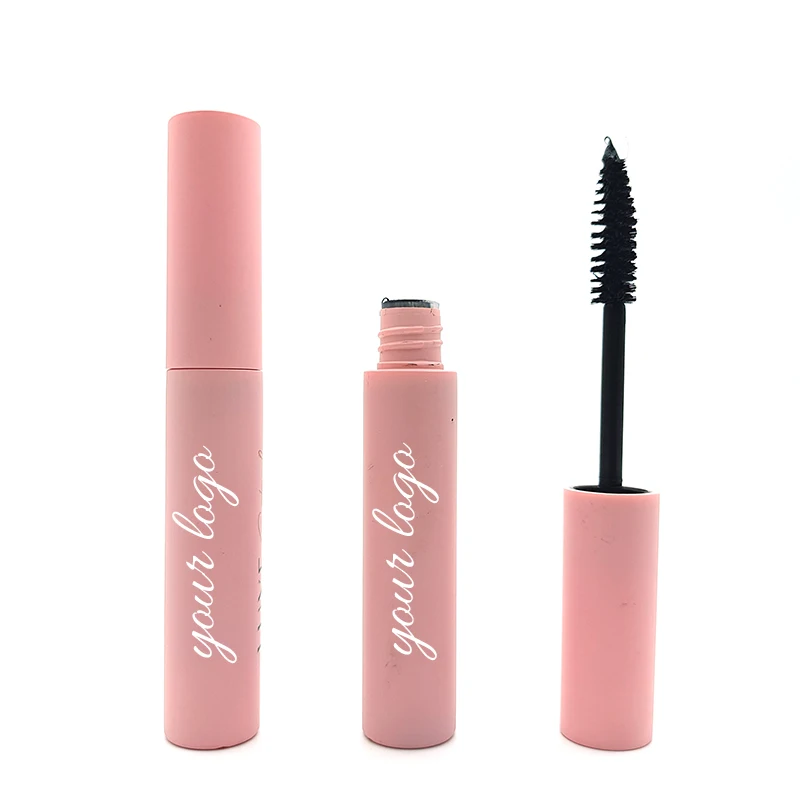 Factory Wholesale Private Label Waterproof Vegan Eyelash Mascara With Pink Lash Mascara Tube Makeup Cosmetic