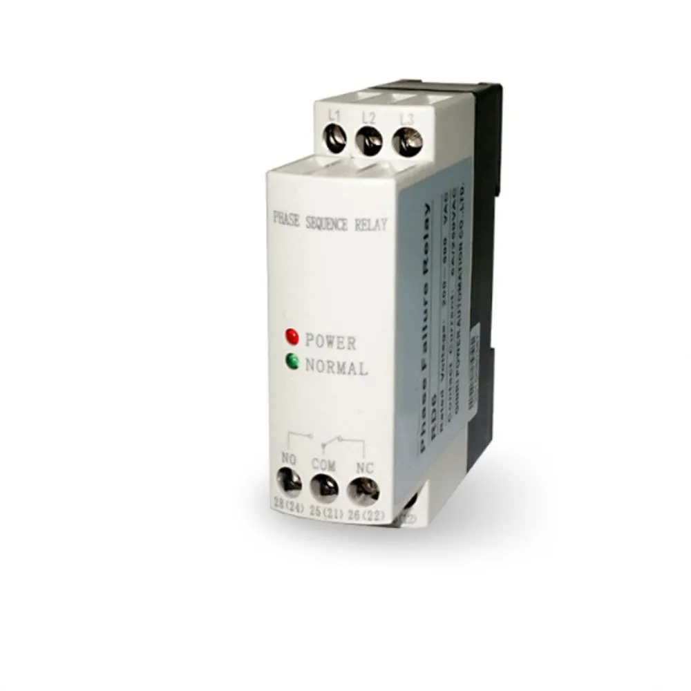 JVRD6 Three Phase Sequence Loss Protection Relay 200-500VAC DIN rail