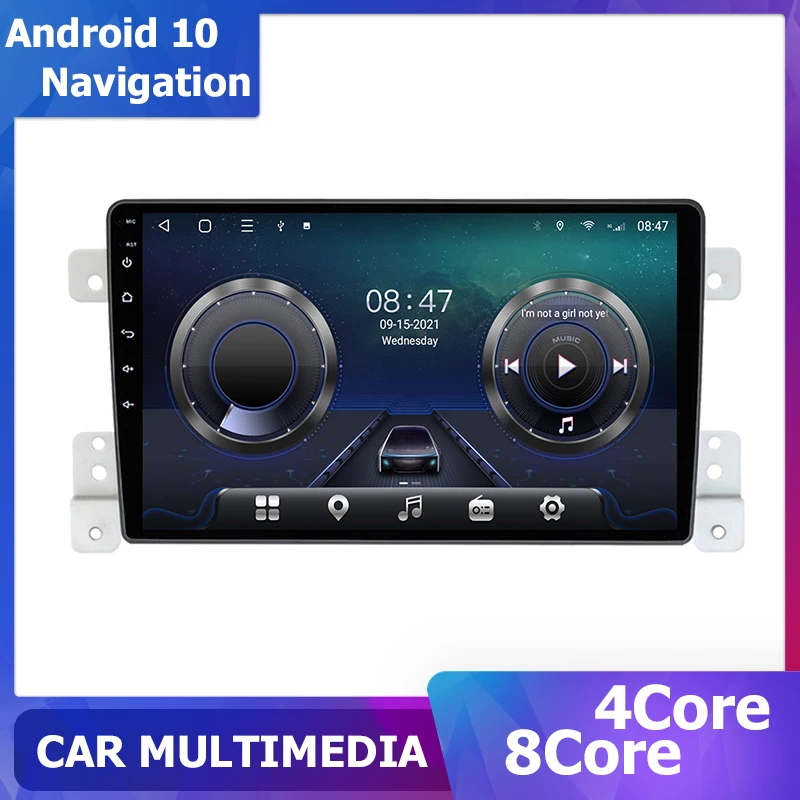 GPS Navigation Auto Radio Android 11 For Suzuki Grand Vitara 3 2005-2015 carplay Multimedia Player 6+128G 2Din 8core DSP 9 inch