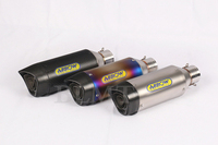 Universal 51mm Motorcycle Arrow Exhaust Escape  Moto Carbon Fiber Muffler For RC390 Z900 MT07 R15 with DB KILLER