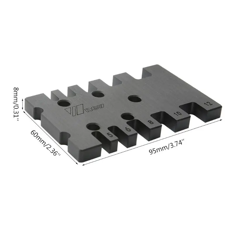 Woodworking Tenon Gauge Template Track Miter Mortise Dovetail Maker Jig Block