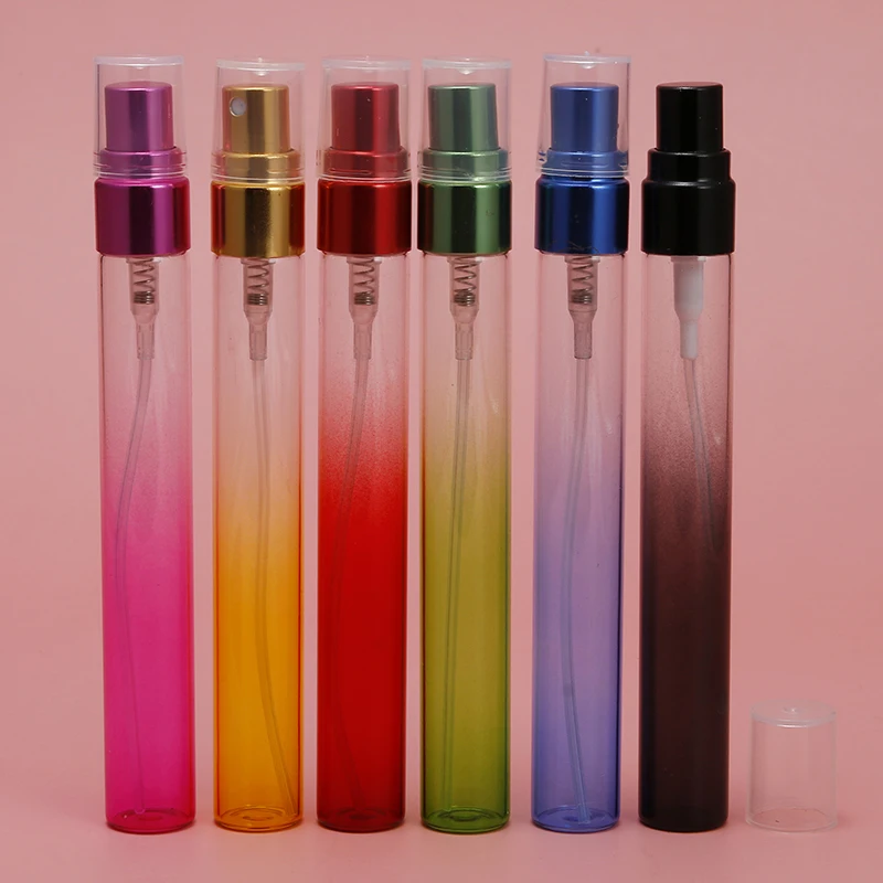 

6Pcs 10Ml Mini Promotion Sample Gradient Empty Refillable Glass Spray Travel Perfume Bottle, Glass Perfume Vial Parfum Bottles