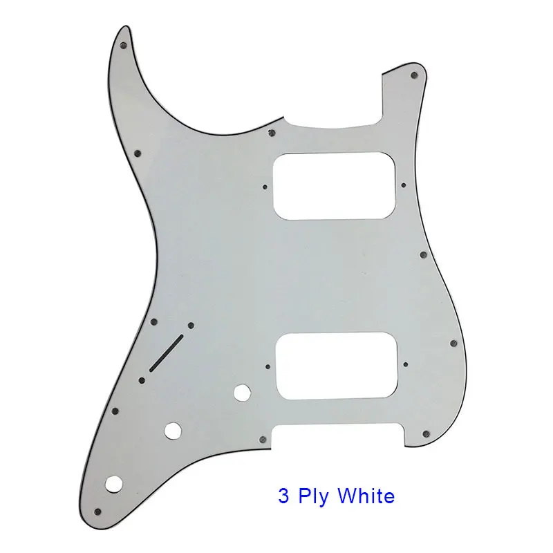 Xinyue Guitar Parts For Left Handed FD  US 11 Mounting Screw Hole Standard Start HH Humbucker Guitar Pickguard