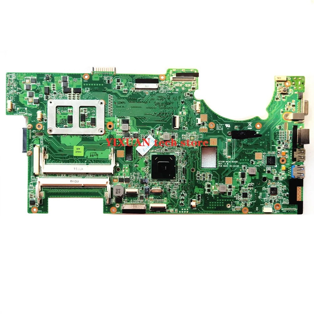 G73SW Laptop motherboard for ASUS G73SW G73S G73 original mainboard HM65 2D 4 RAM Slots 100% test work