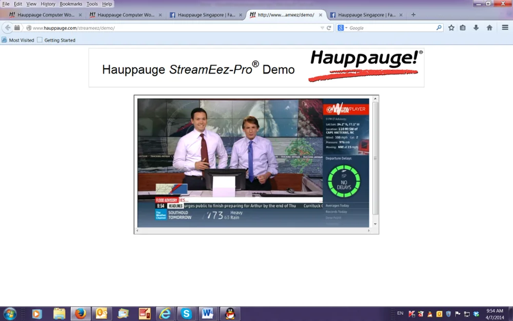 Hauppauge Streameez Pro Obs Hdmi Component Cvbs Svideo Capture Box H.264 Encoder Live Streaming