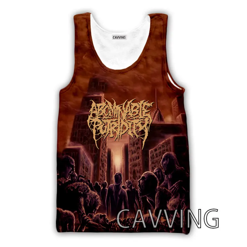 CAVVING 3D Printed  Abominable Putridity  Rock  Tank Tops Harajuku Vest  Summer Undershirt Shirts Streetwear for Men/women