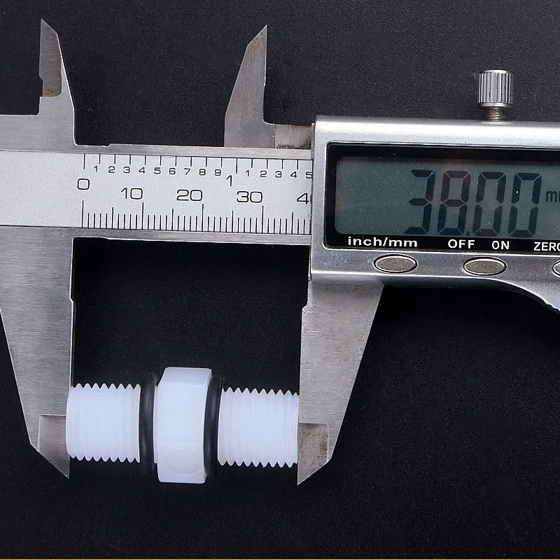 1/4 ''Nam Đến 1/4" Ren Ngoài Ống Nhựa Nylon Với Vòng Cao Su 12.5MM Thẳng Kết Nối Hồ Cá máy Lọc Nước RO