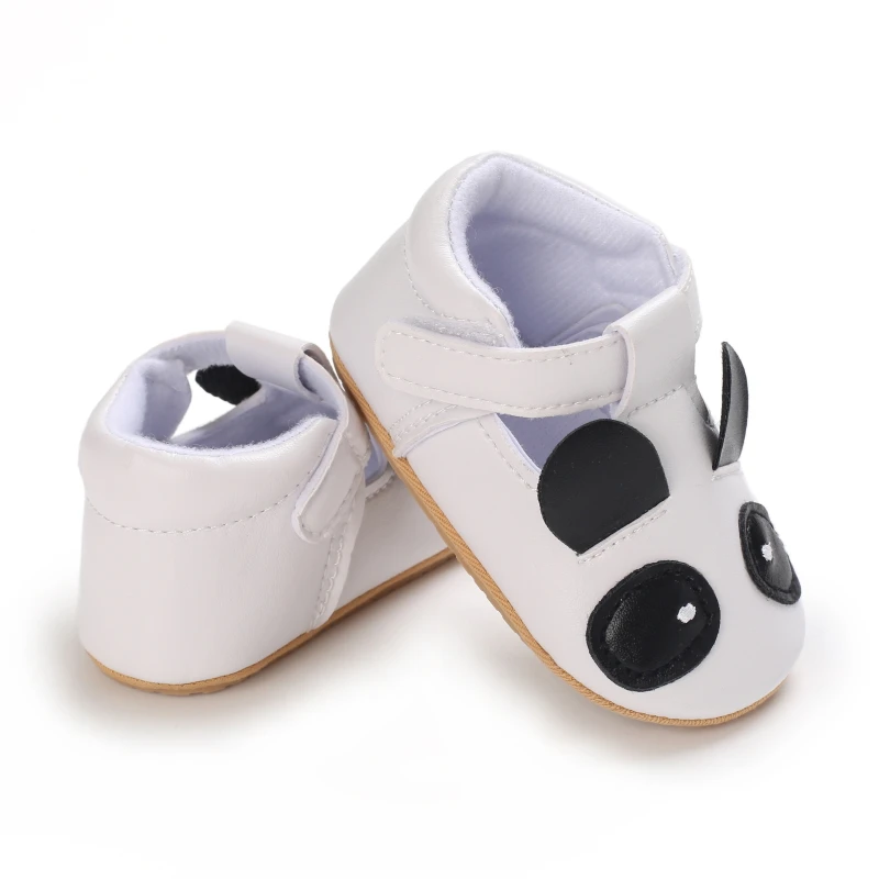 BABY Newborn Boys And Girls Shoes PU Soft Rubber Sole Non-Slip Toddler Shoes Crawling Shoes Retro Classic Moccasin Shoes