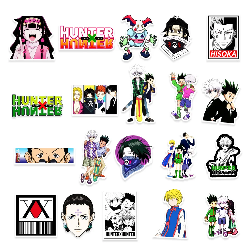 10/30/50PCS New Hunter x Hunter Graffiti Anime Laptop Guitar Motorcycle Luggage Skateboard Bike Waterproof Sticker Wholesale