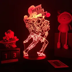 Anime JoJo Bizarre Adventure 3d Night Light Hol Horse for Bedroom Decor Light Birthday Gift for Him Manga Jojo Led Lamp