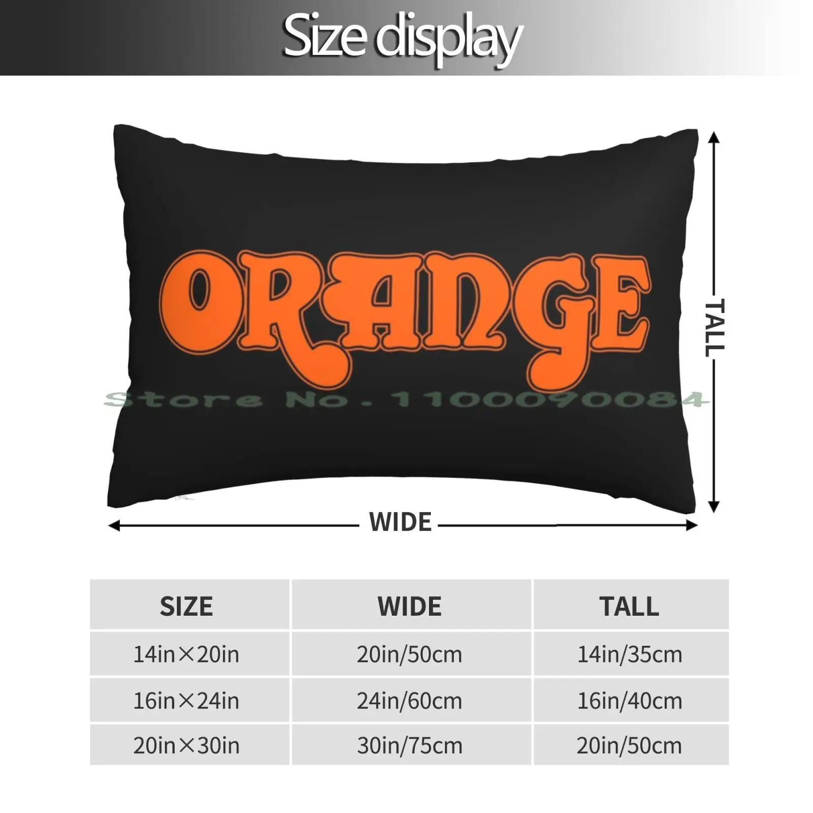 Orange Amp Logo Classic Pillow Case 20x30 50*75 Sofa Bedroom Binance Trading Xpr Ripple Tron Xlm Stella Btc Ltc Litecoin