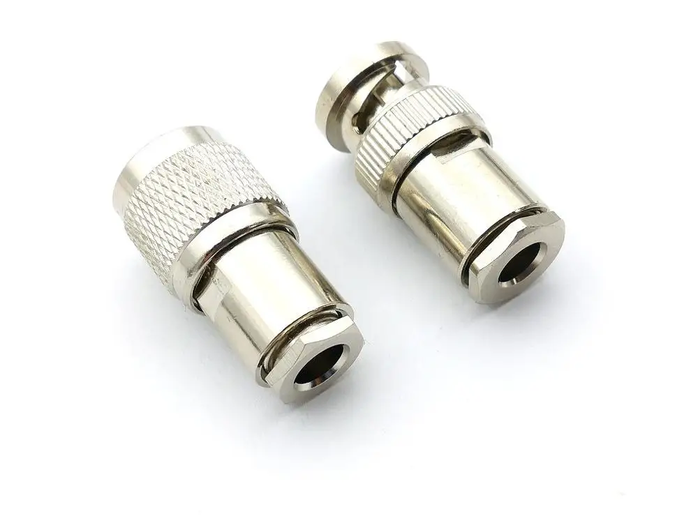 1pcs TNC/BNC Plug Clamp for cable RG58/142/400 LMR195 RF Coax adapter connector