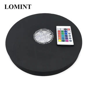 Lomint Eva Sponge Hookah Mat con luz LED Muestra de control remoto Botella de vidrio Negro Botella accesorios Chicha Grande 12 Mejor tubería de aceite de vidrio de ventas - №8