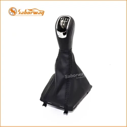 Saborway 5 Speed Shift Shifter Lever Gear Shift Knob handball For Octavia 2009-2012 Superb 2008-2012 Yeti 2009-2012