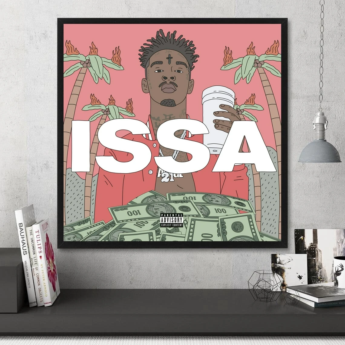 21 Savage Issa Music Album Poster Prints Art Canvas Painting Wall Living Room Home Decor (No Frame)