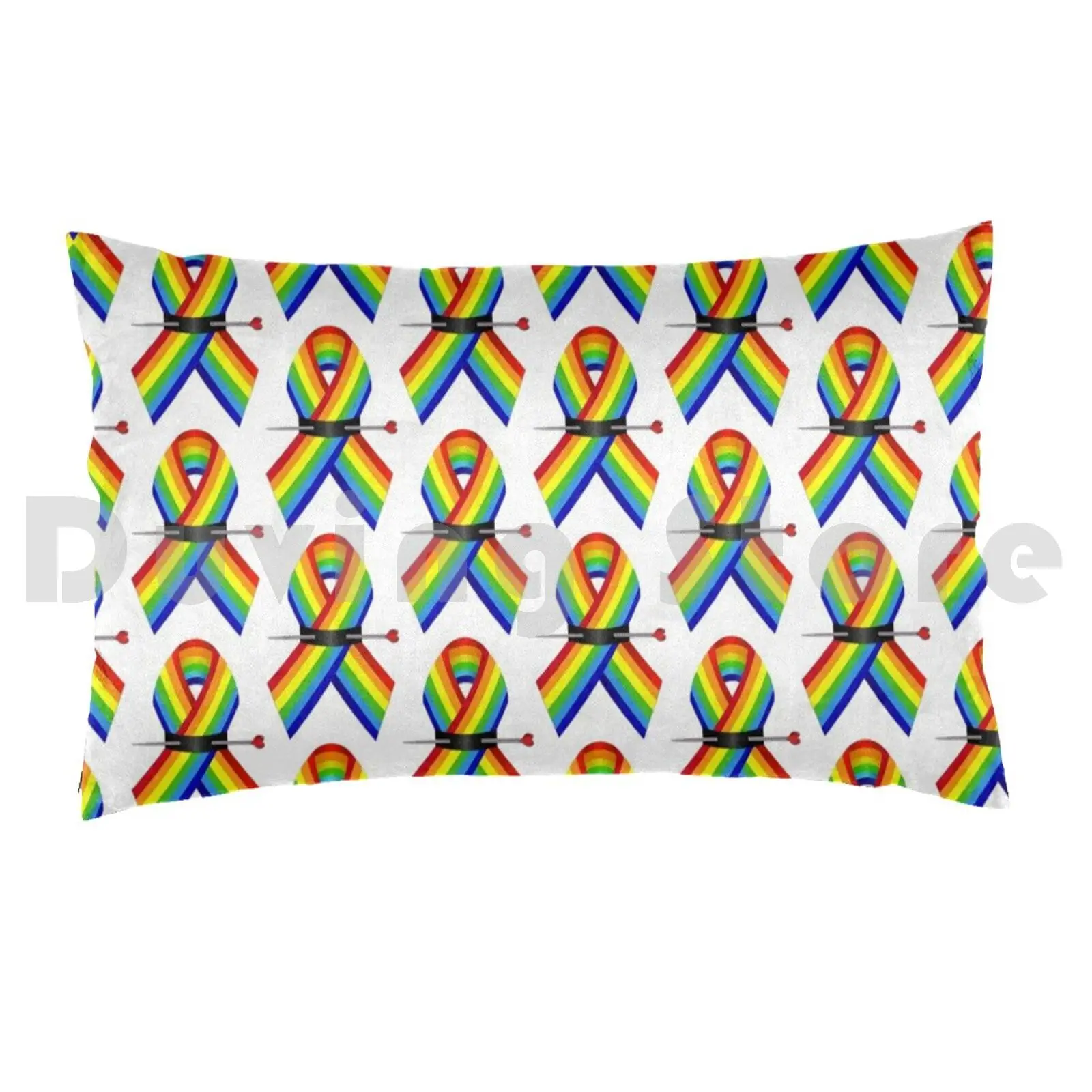 Orlando Ribbon Project Pillow Case Printed 50x75 Rainbow Rainbow Ribbon Orlando Strong Pulse One Pulse