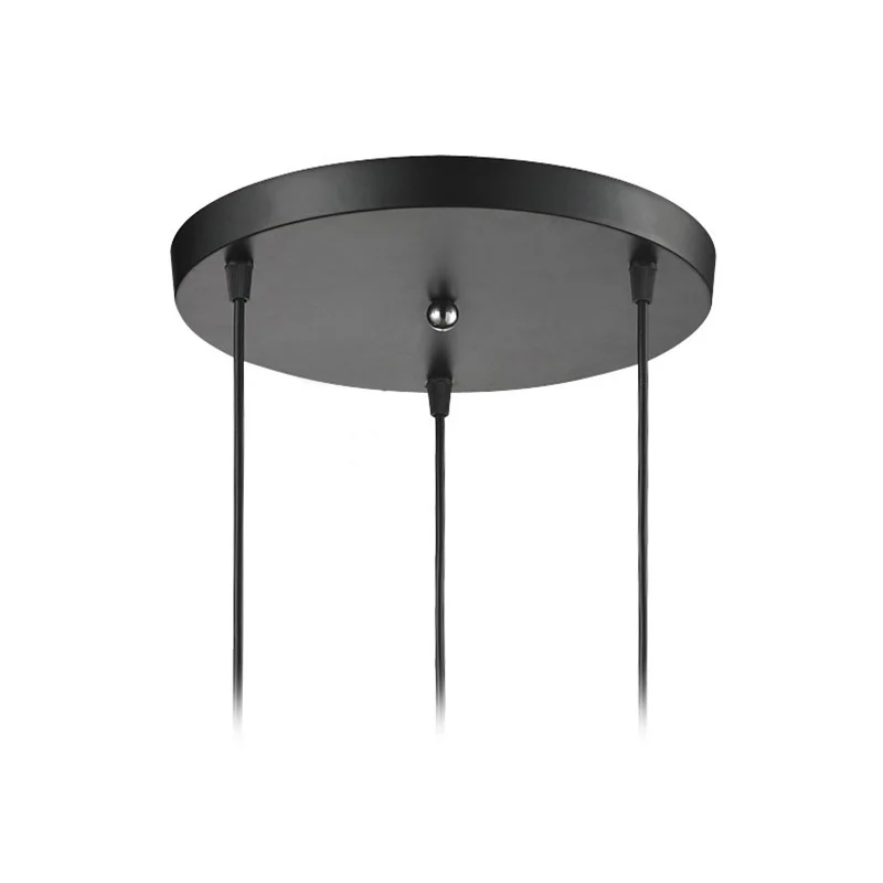 Lampadario a soffitto piastra 3 teste nero/bianco lampada a sospensione Base rettangolare Base a soffitto baldacchino accessori per l\'illuminazione