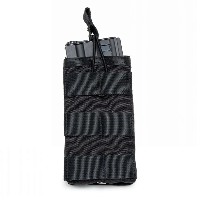 Open-Top MOLLE M4 Single Magazine Pouch Airsoft Paintball Hiking Hunting AR Mag Holster Waist Bag EDC Tool Vest Pouches