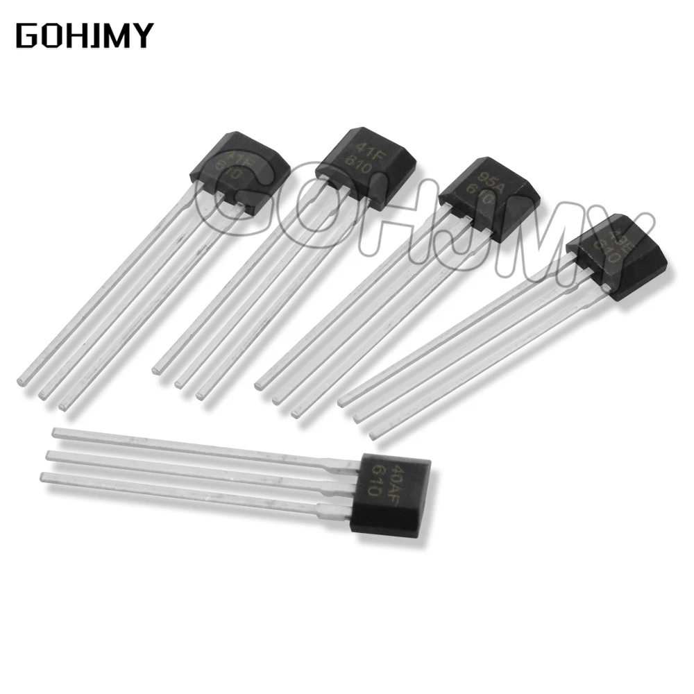 10PCS SS40AF SS41F SS495A SS49E 40AF 41F 495A 49E OH41F SS495A1 Hall sensor SS40 SS41 SS495 SS49 A3144E U18 US1881 AH3503 OH137