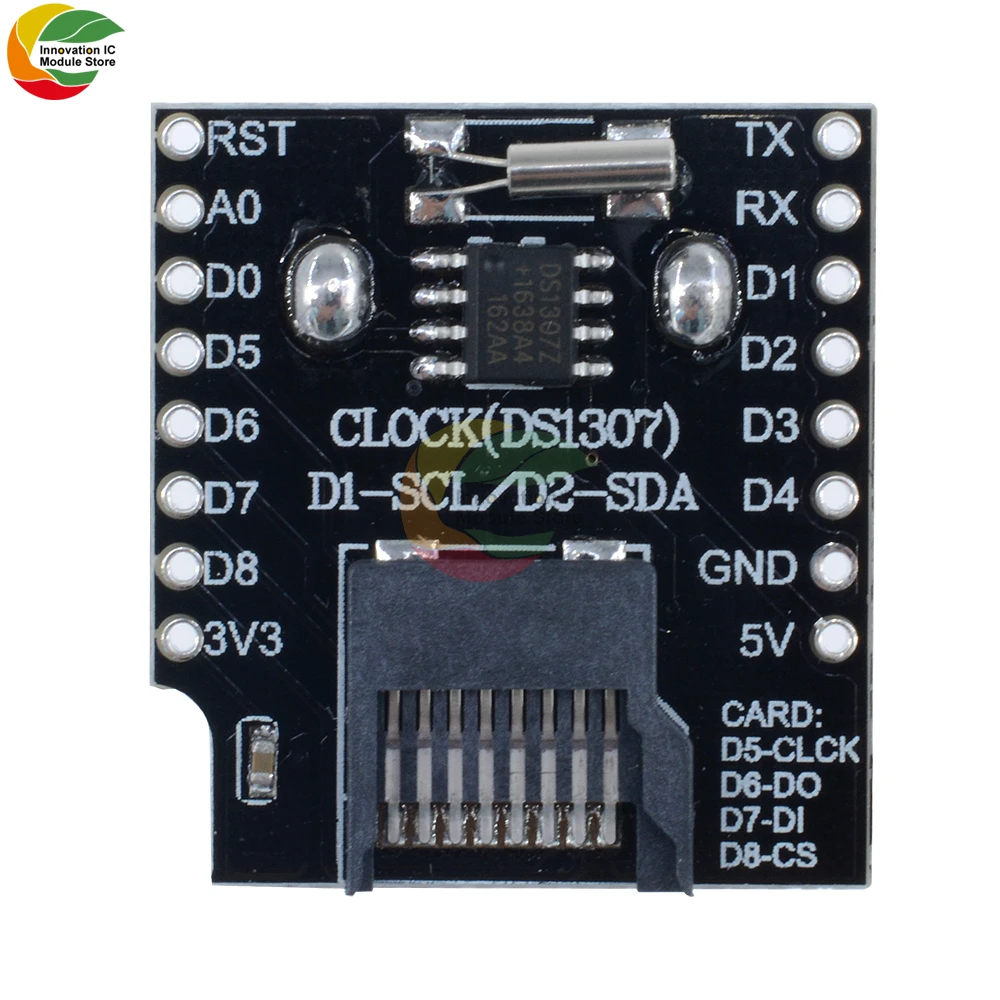RTC DS1307 Clock Micro Micro SD For Wemos D1 Mini Data Logging Expansion Board DS1307 Clock Module