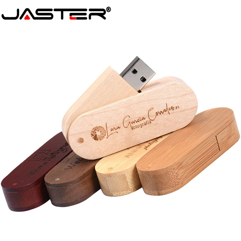 

JASTER промоакция креативный деревянный поворотный usb флэш-накопитель 4 ГБ/8 ГБ/16 ГБ/32 ГБ/64 ГБ usb 2,0 внешнее хранилище (Бесплатный Пользовательский логотип)