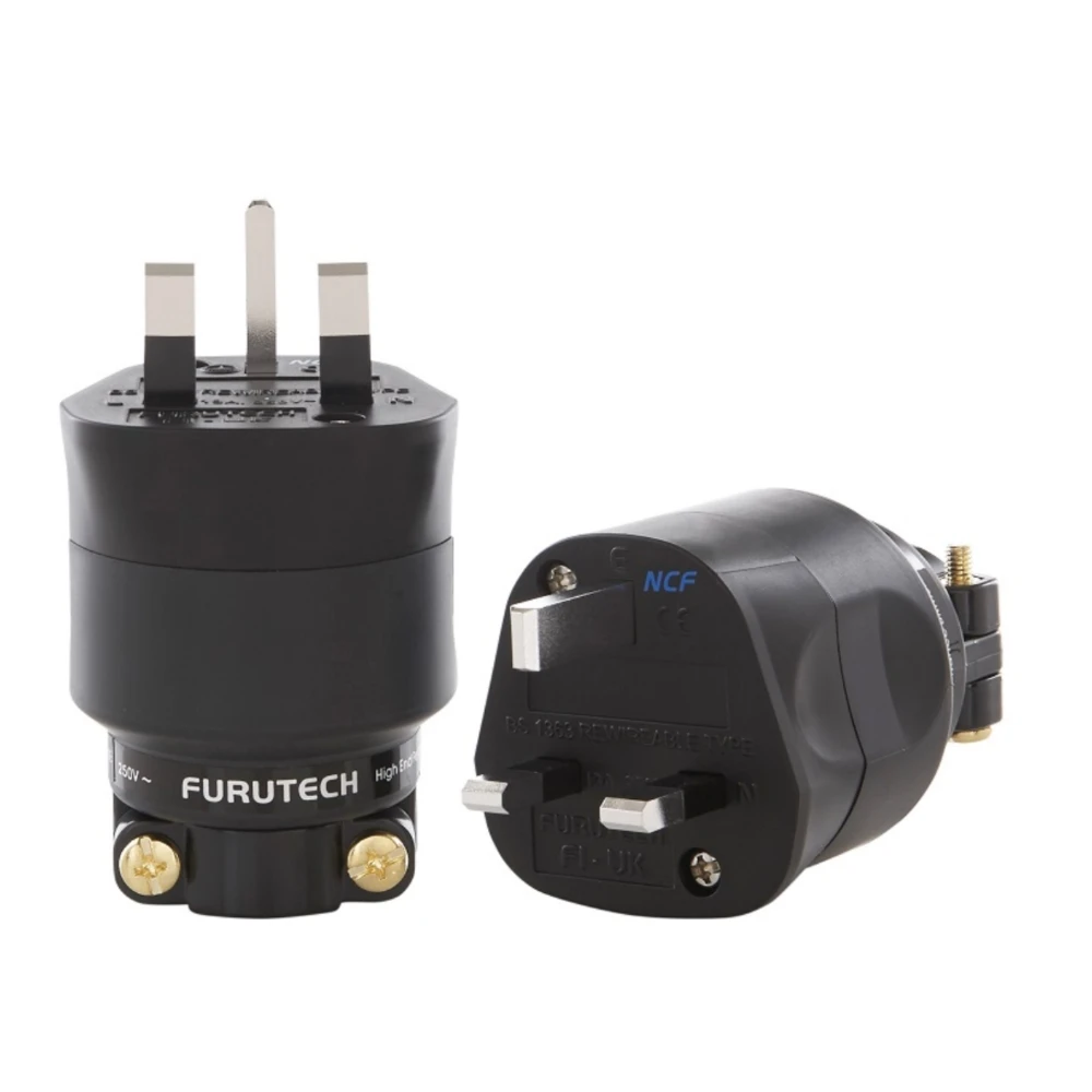 HIFI Furutech 13A UK mains plug FI-UK  1363(G) gold plated / FI-UK 1363 (R ) NCF Rhodium plated Top end MATIHUR Japan No box