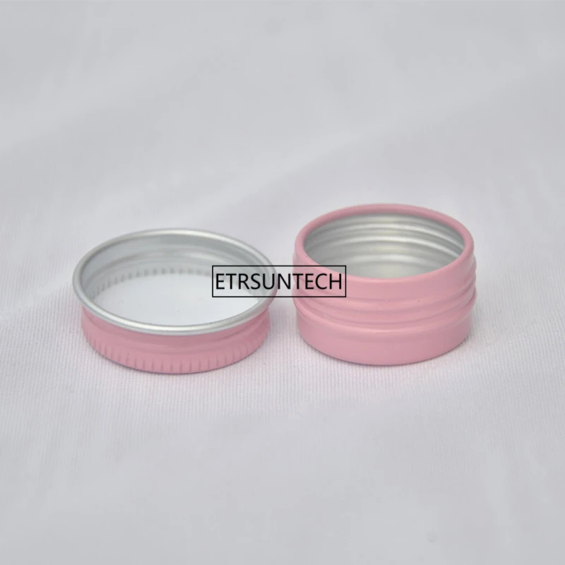 500pcs Empty Mini 5g Aluminium Jars Metal Pink Gold Black Sample Lip Balm Deodorant Cream Mask Tin Case Makeup Container F3487