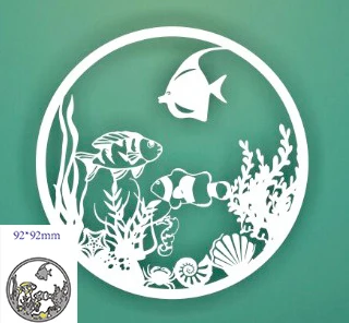 Matrice de découpe en métal de forme précieuse de poisson personnalisée, bricolage pour scrapbooking, artisanat de décoration