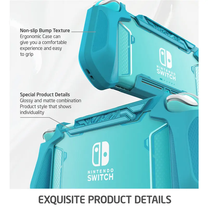 Mumba Grip Case For Nintendo Switch Lite Blade TPU Protective Portable Cover Case Compatible with Switch Lite Console (2019)