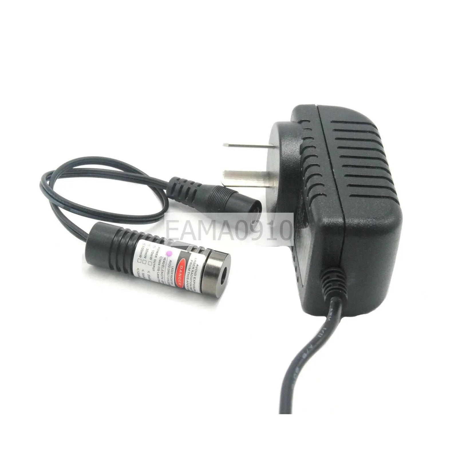 Dot 50Mw 405nm Violet/Blue Focusable Laser Diode Module 14.5X45Mm W/5V Adapter