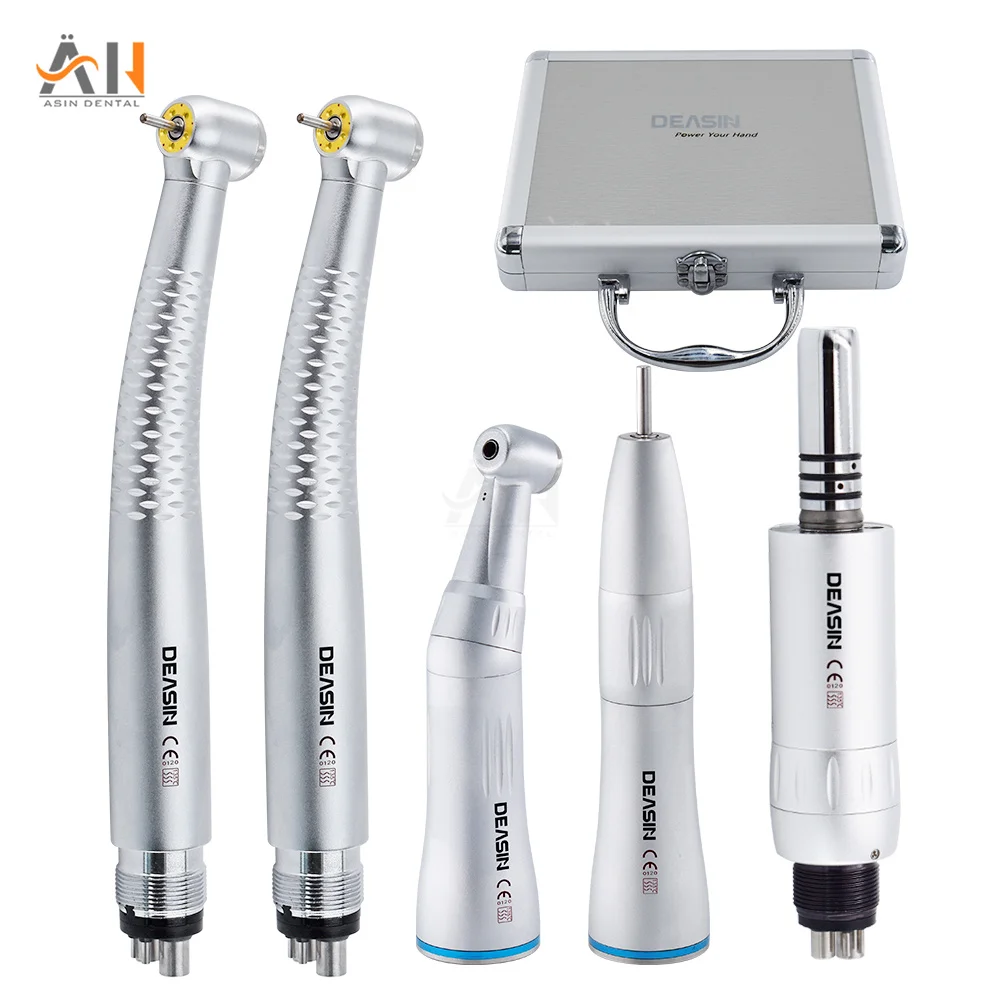 

Dental Dentist Student Handpiece Kits 2/4 Holes Dental High Speed Turbina And Low Speed Handpiece Dental Surgery Set