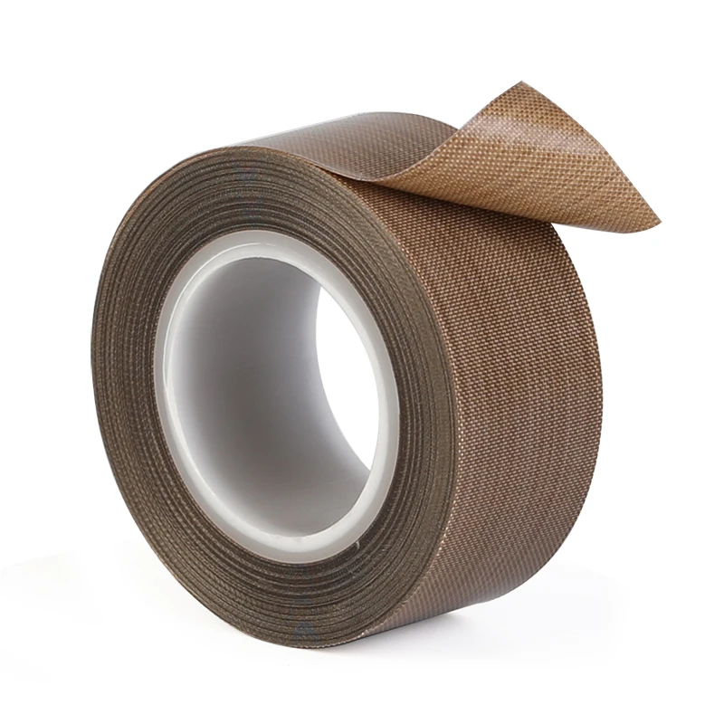 0.13mm 0.18mm 300 Degree High Temperature Resistance Adhesive Tape Cloth Heat Insulation Sealing Machine PTFE Tape