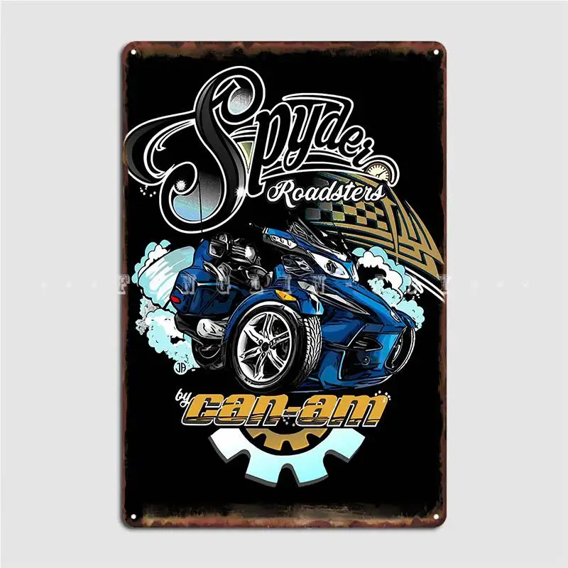 Can Am Spyders Roadsters Poster Metal Plaque Wall Decor Home Club Home Decoration Tin Sign Poster