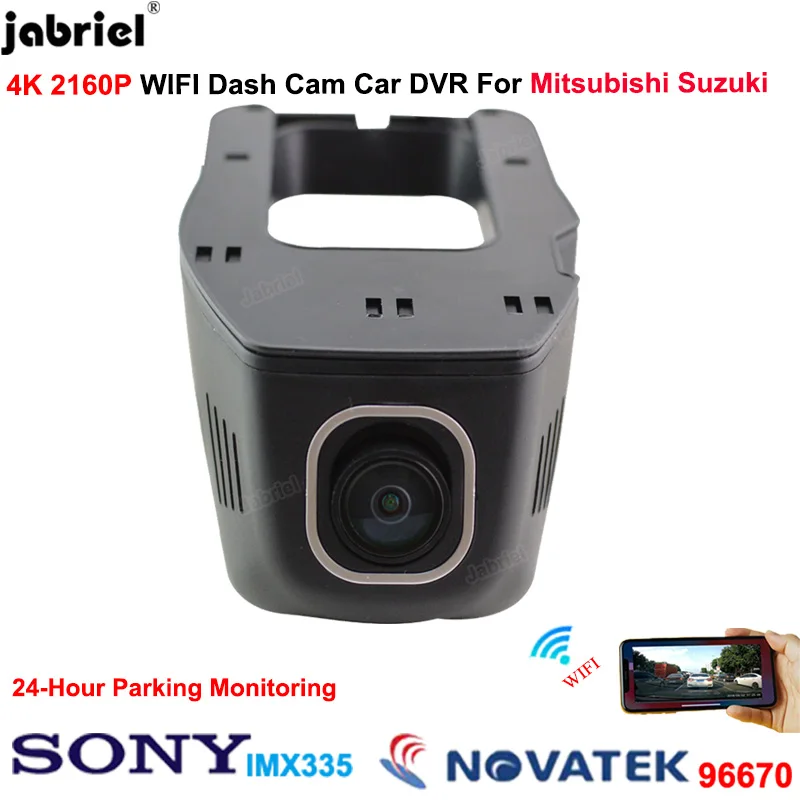 4K Dash Cam Car DVR for Mitsubishi Lancer Outlander ASX Mirage Eclipse Cross RVR L200 Attrage Endeavor Colt Galant for Suzuki