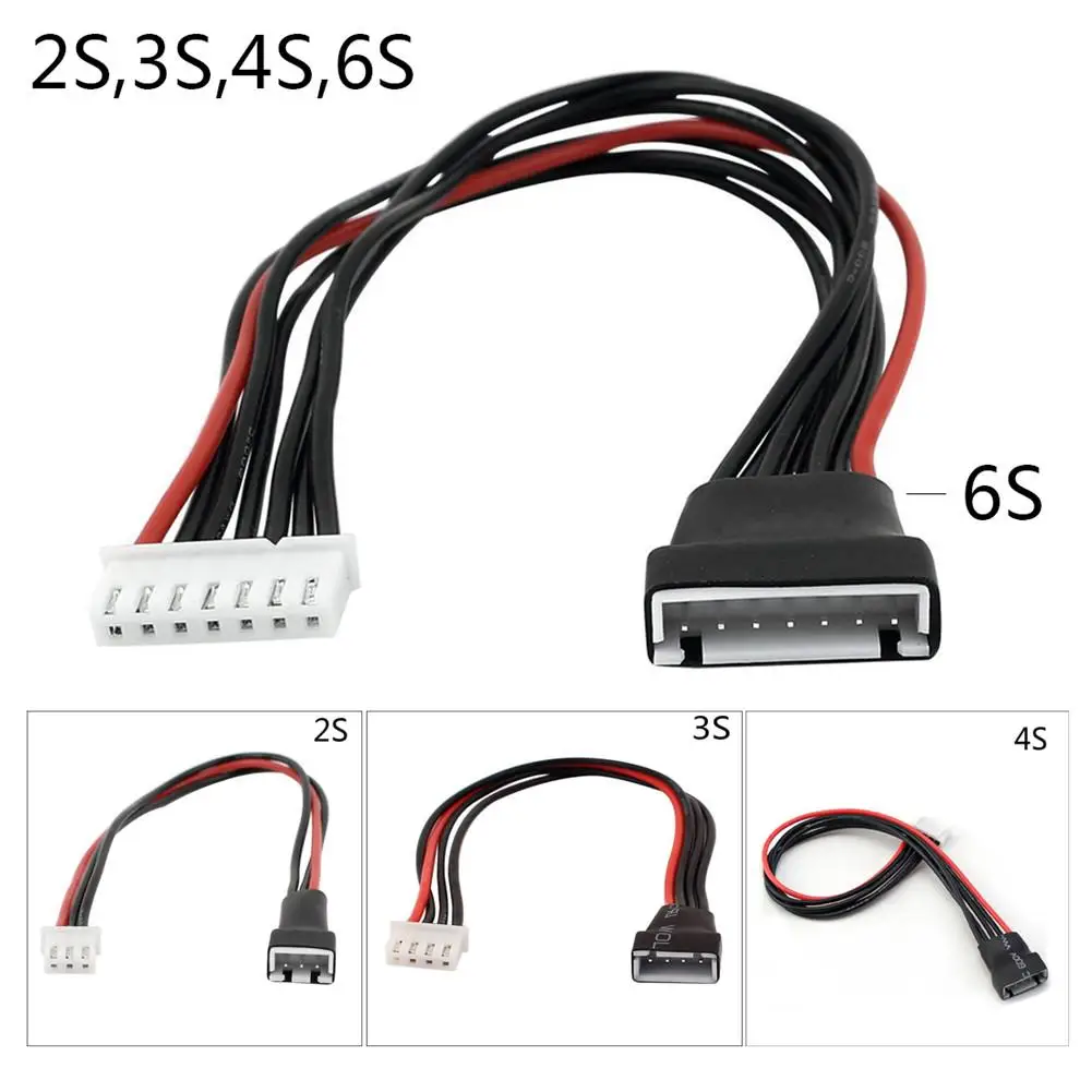 

1 шт. 2s-6s LiPo зарядка аккумулятора Расширенный провод/соединитель 22AWG 220 мм Стандартный силиконовый кабель для балансировки 2S 3S Φ 6S