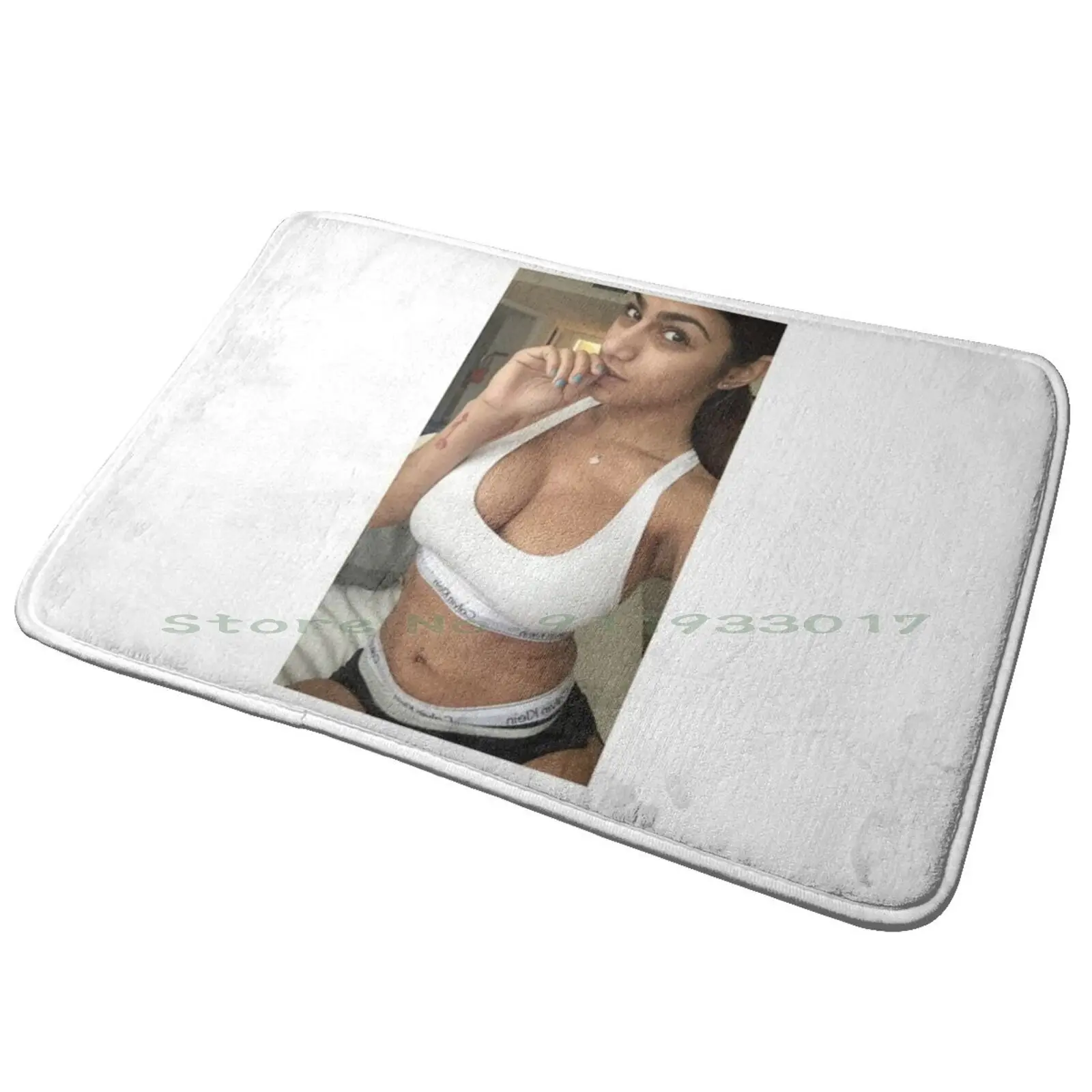 Mia Khalifa Underwear Entrance Door Mat Bath Mat Rug Apia Samoa South Pacific Immigration International Arrival Passport Stamp