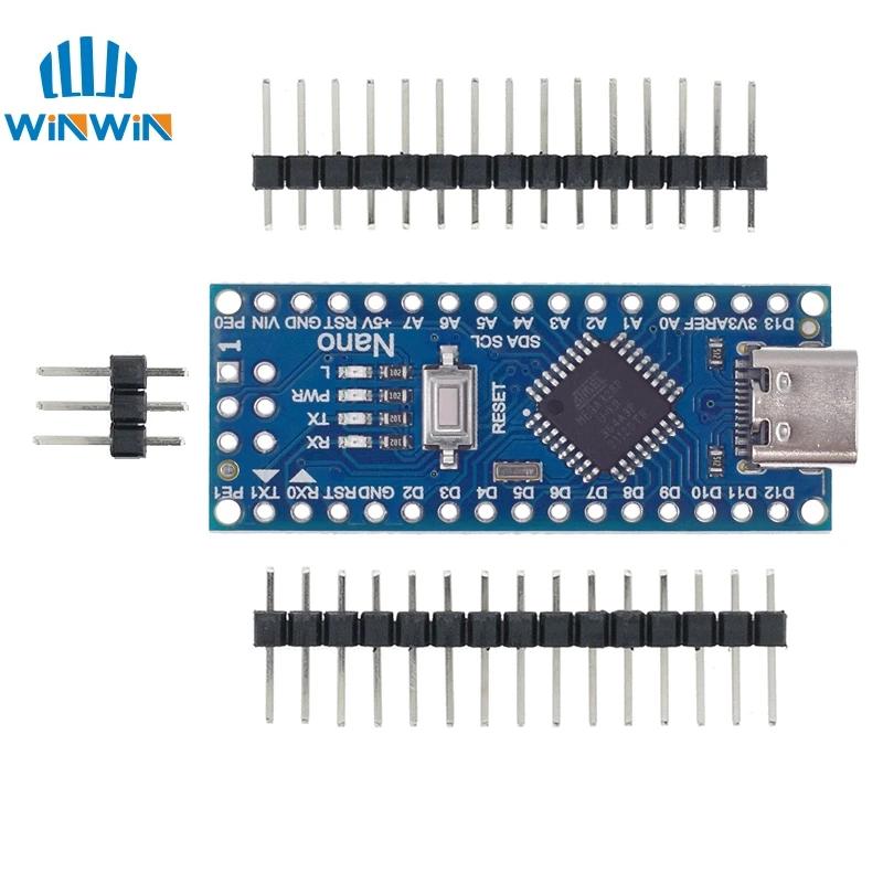 Mini / Type-C / Micro USB Nano 3.0 With the bootloader compatible Nano controller for arduino CH340 USB driver 16Mhz ATMEGA328P