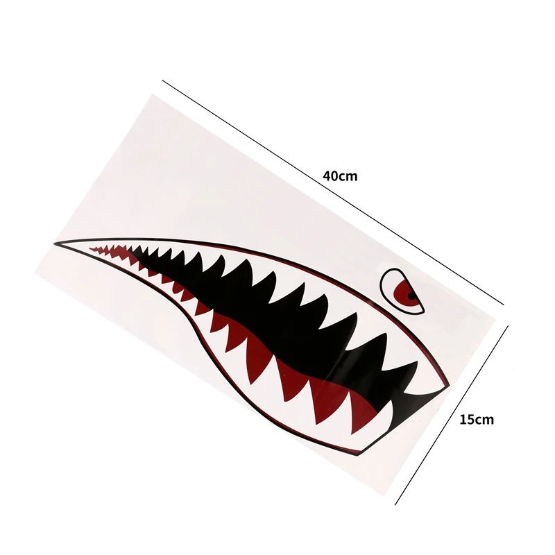 Waterproof PVC Decal Shark Teeths for Kayak Boat Car Truck Stickers